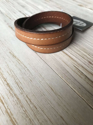 Saddle Tan Double Bracelet