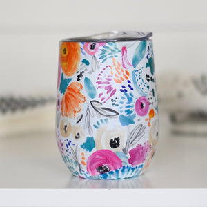 Pretty Floral Travel Cup