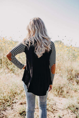 Black Patched Top