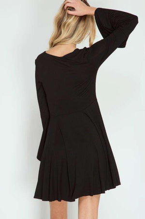 Black T-Strap Dress