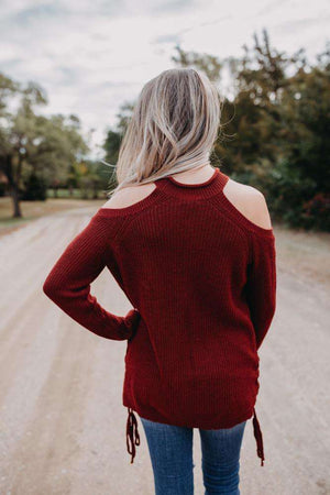 Cold Shoulder Sweater (more colors)