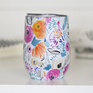 Pretty Floral Travel Cup
