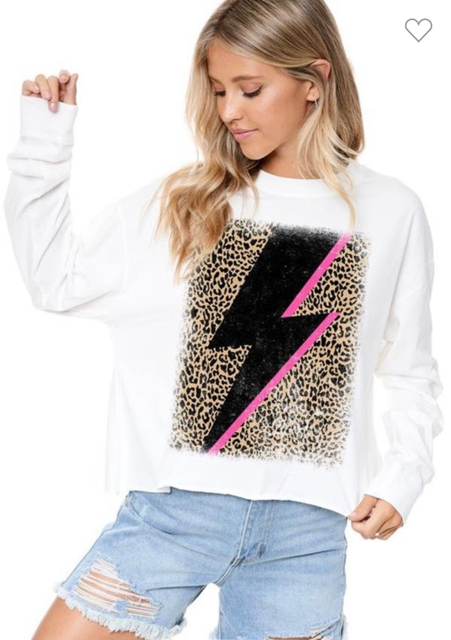 Lightning Leopard Sweatshirt