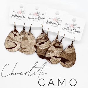 Chocolate Camo Earrings