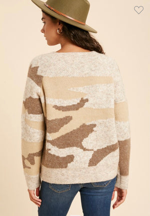 Oatmeal Camo Sweater