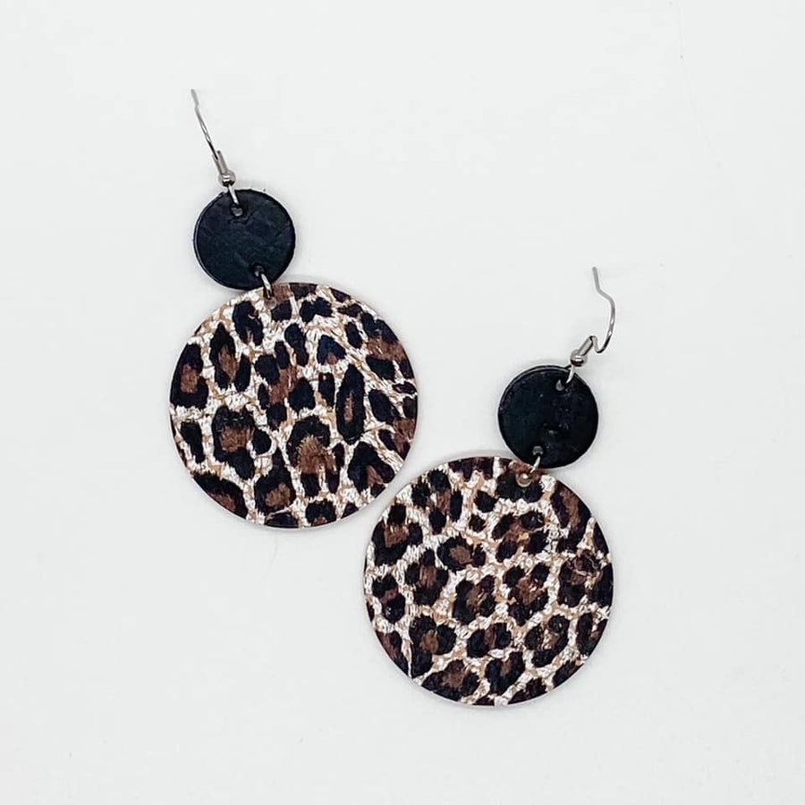 Chocolate Leopard Earrings